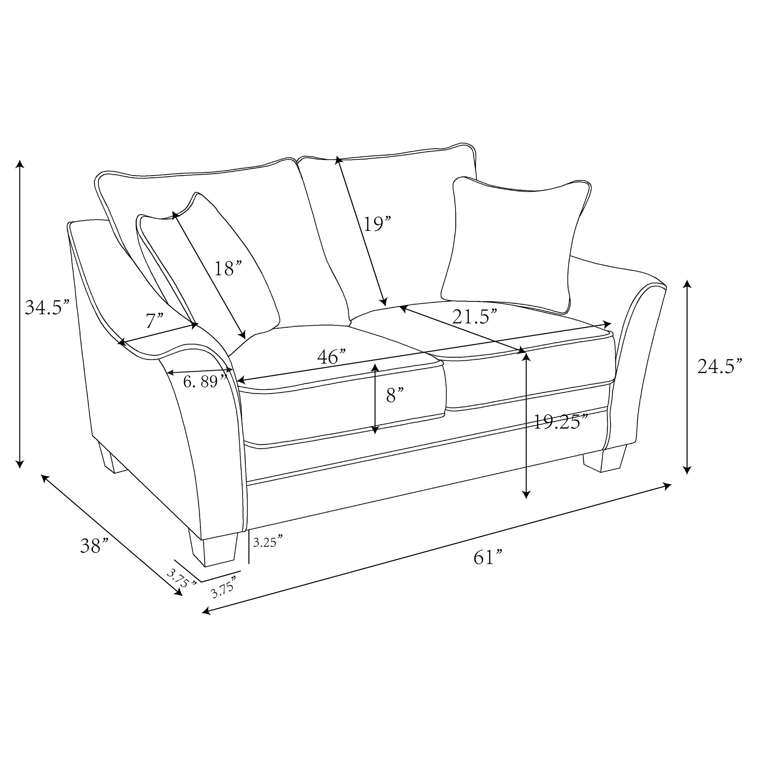 Tomkins 2-piece Boucle Upholstered Sofa Set Light Grey — view 15