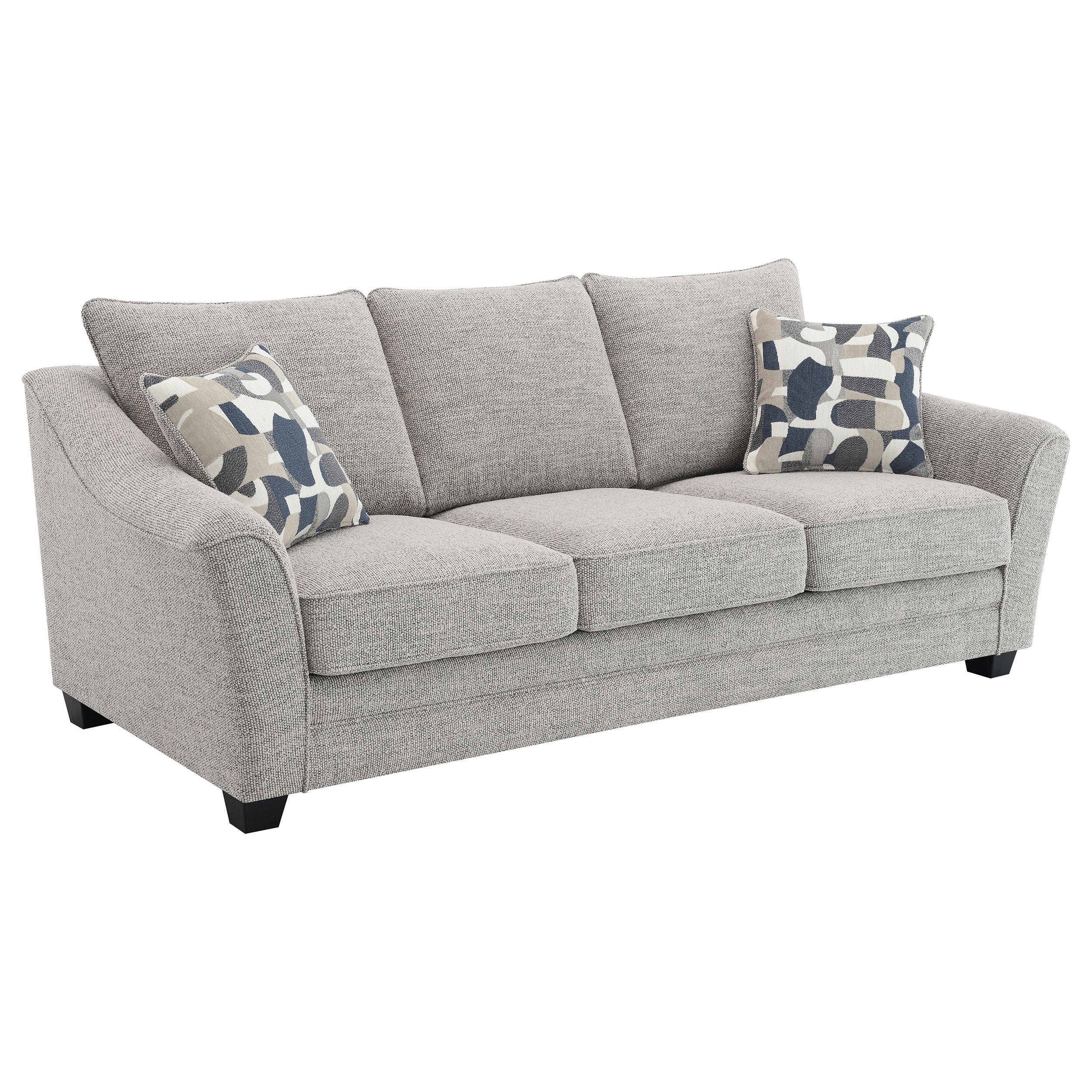 Tomkins 3-piece Boucle Upholstered Sofa Set Light Grey — view 3