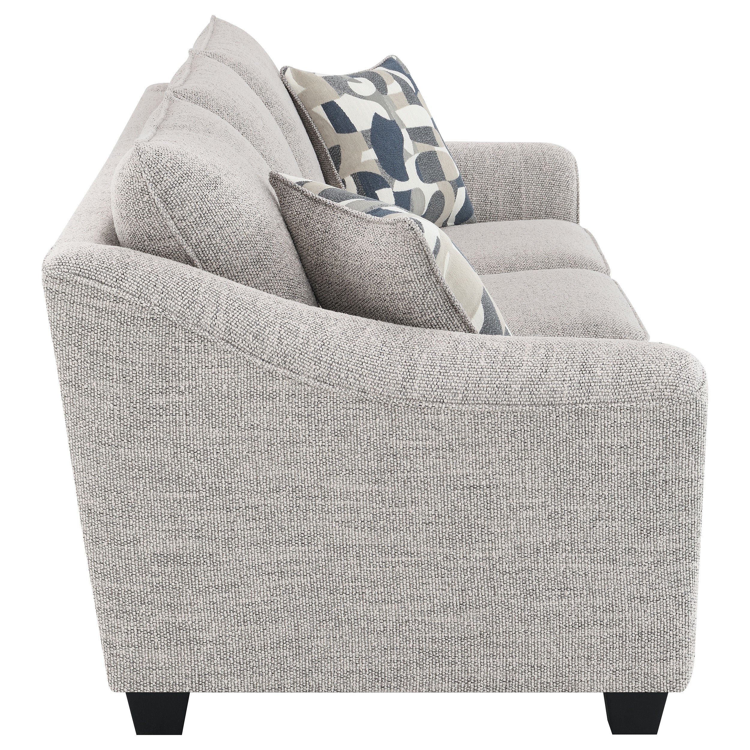Tomkins 3-piece Boucle Upholstered Sofa Set Light Grey — view 6