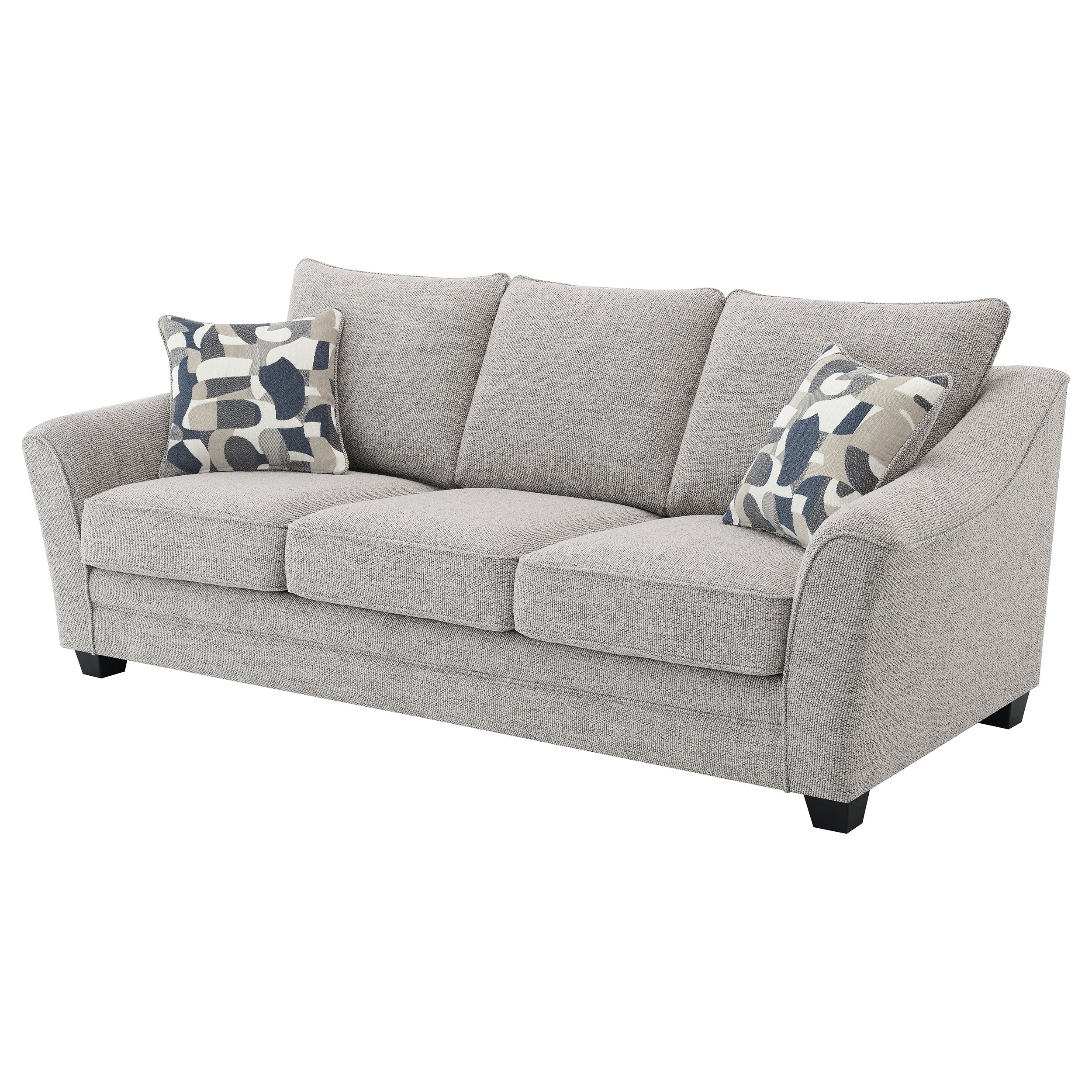 Tomkins Boucle Upholstered Sofa Light Grey — view 4