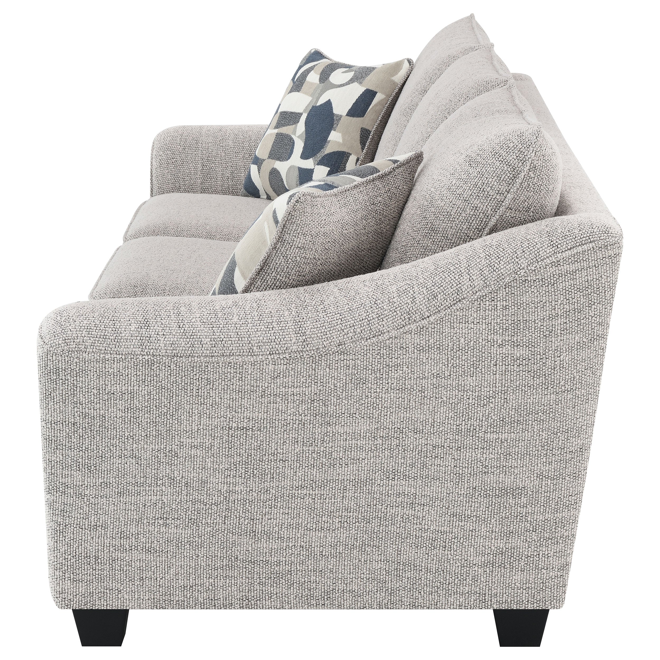Tomkins Boucle Upholstered Sofa Light Grey — view 5