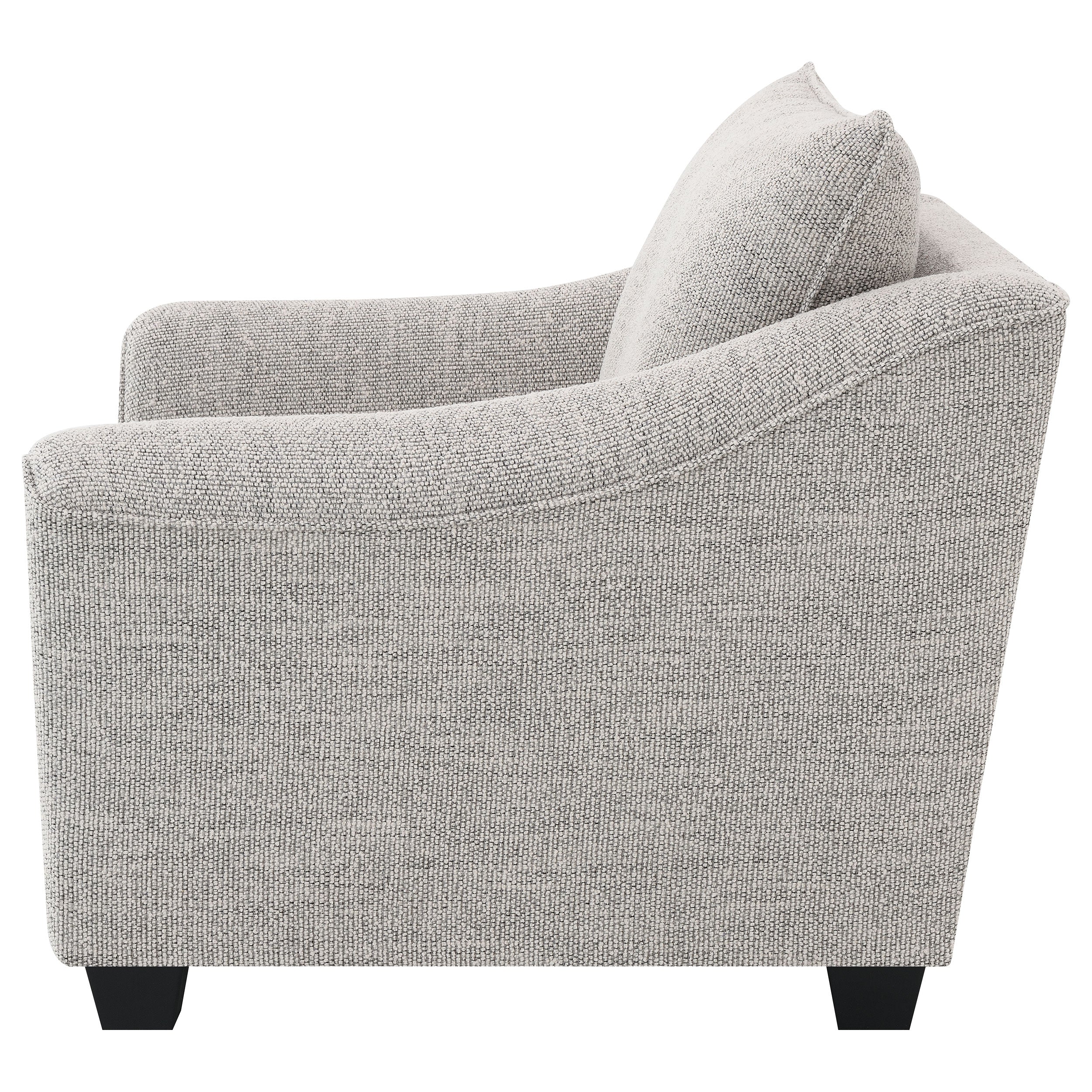 Tomkins Boucle Upholstered Chair Light Grey — view 5