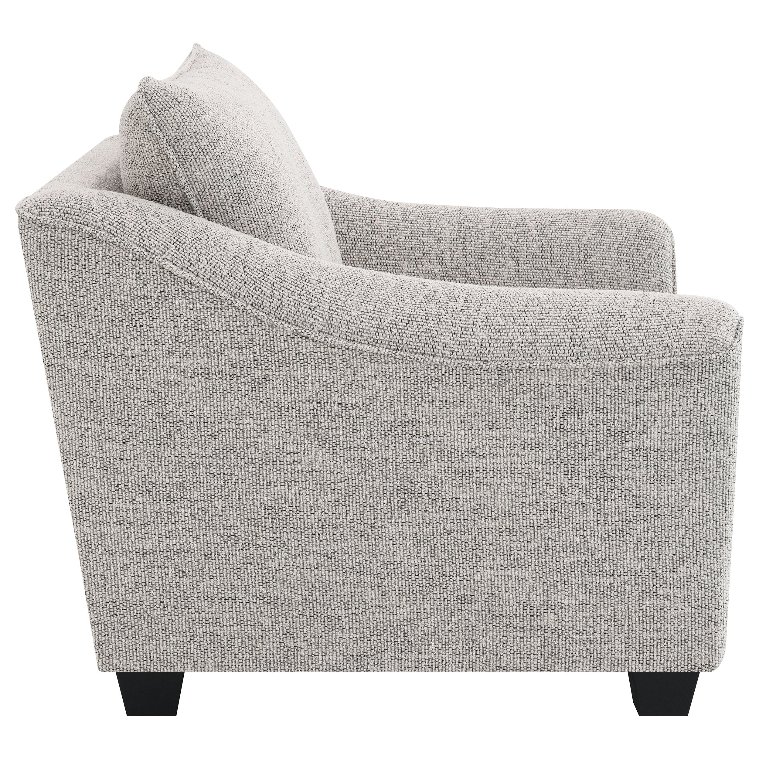 Tomkins Boucle Upholstered Chair Light Grey — view 8