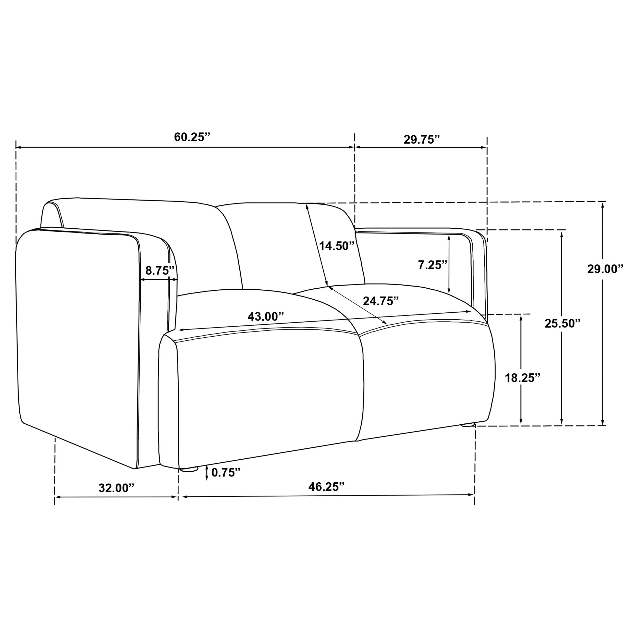 Dorset 3-piece Upholstered Round Track Arm Sofa Set White — view 17