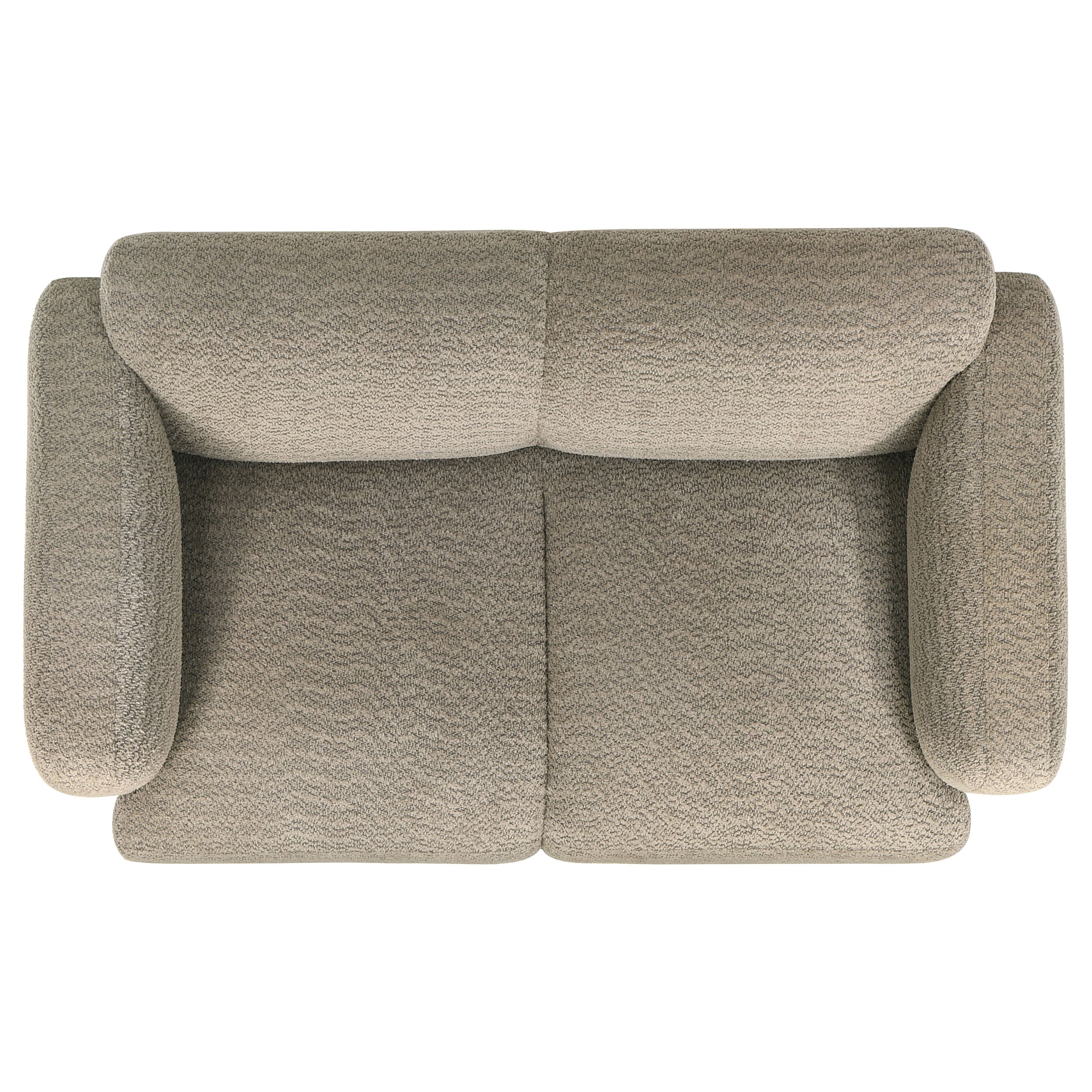 Dorset 2-piece Upholstered Round Track Arm Sofa Set Brown — view 12