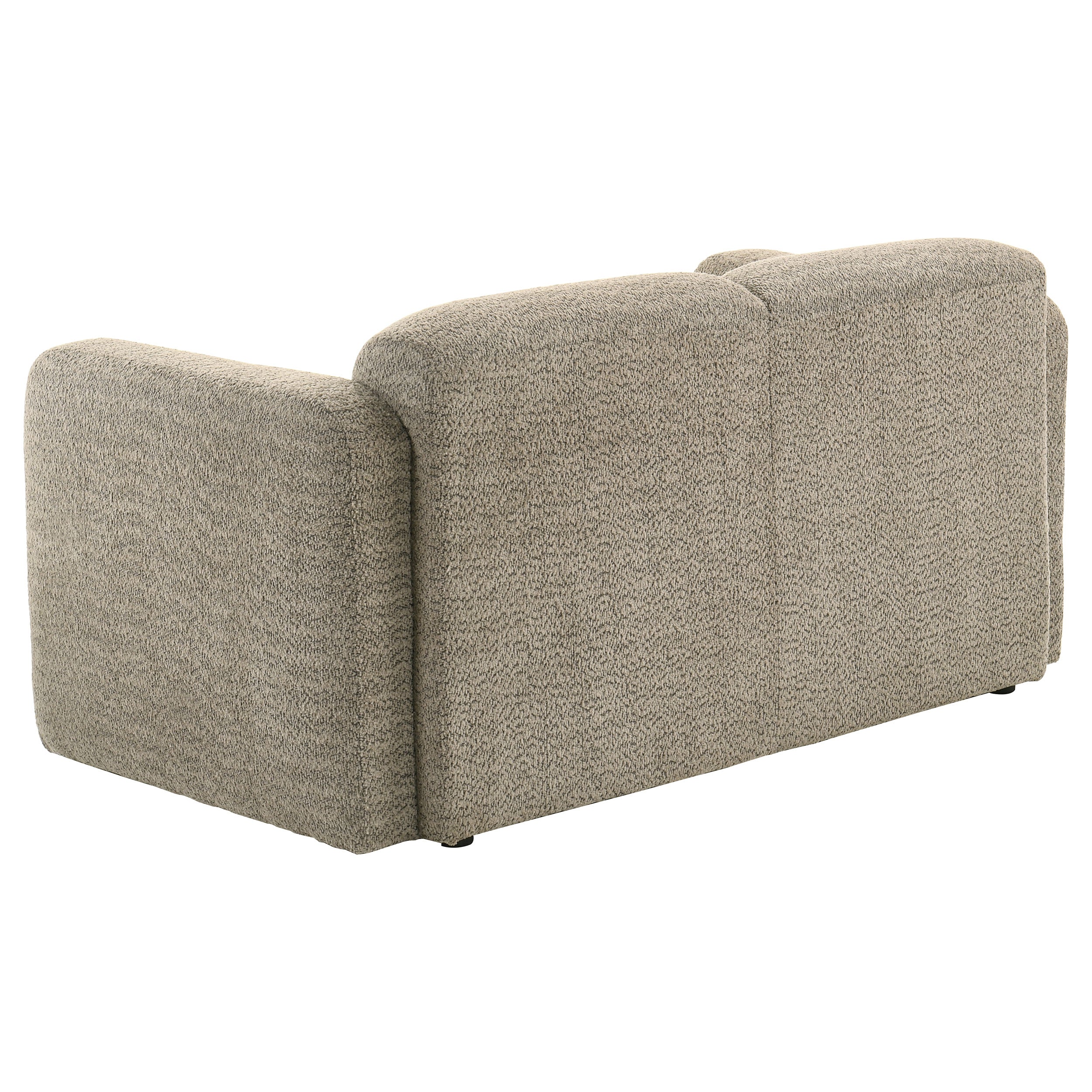 Dorset 3-piece Upholstered Round Track Arm Sofa Set Brown — view 9