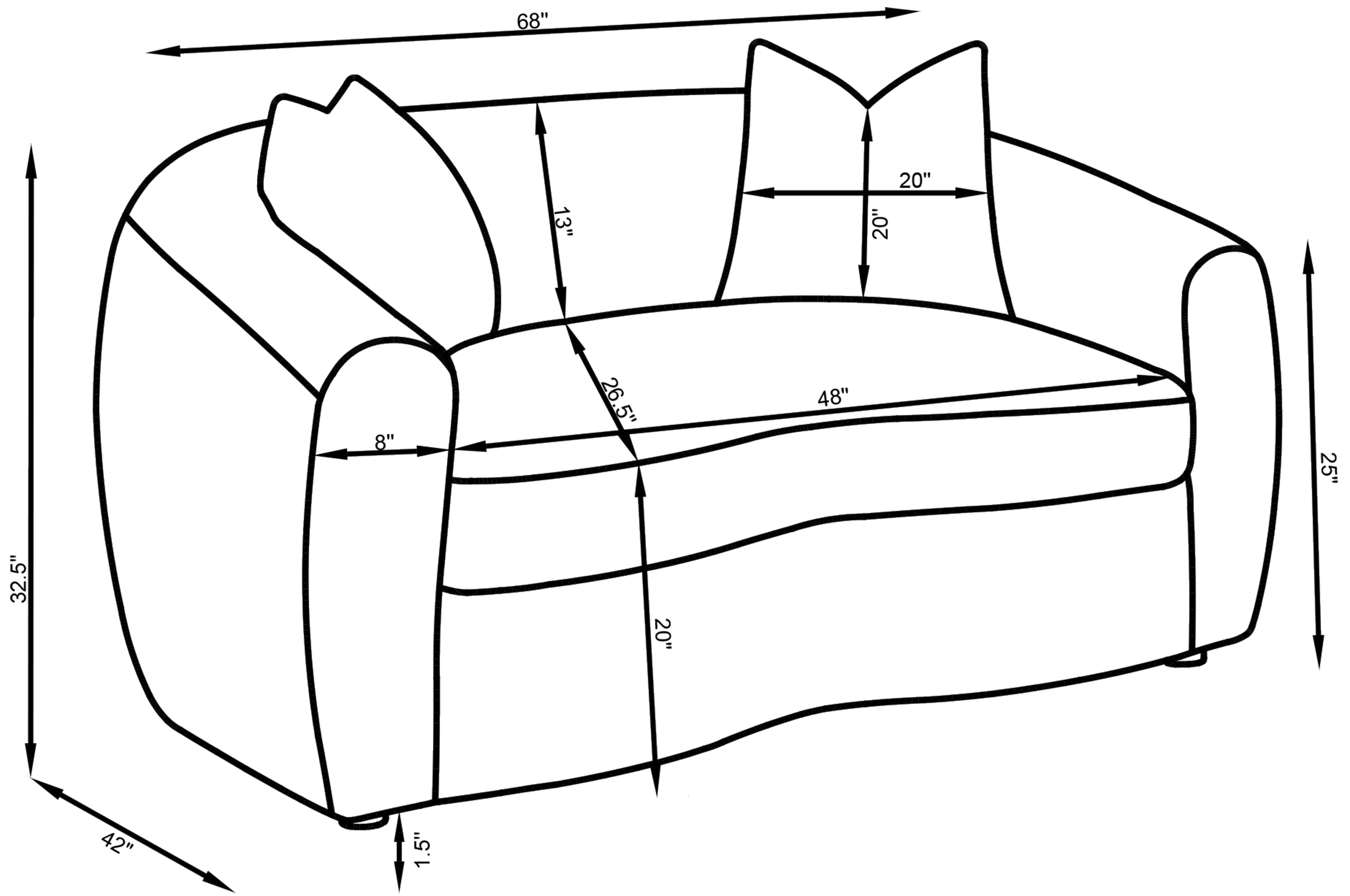 Isabella 3-piece Faux Sheepskin Upholstered Sofa Set Natural — view 14