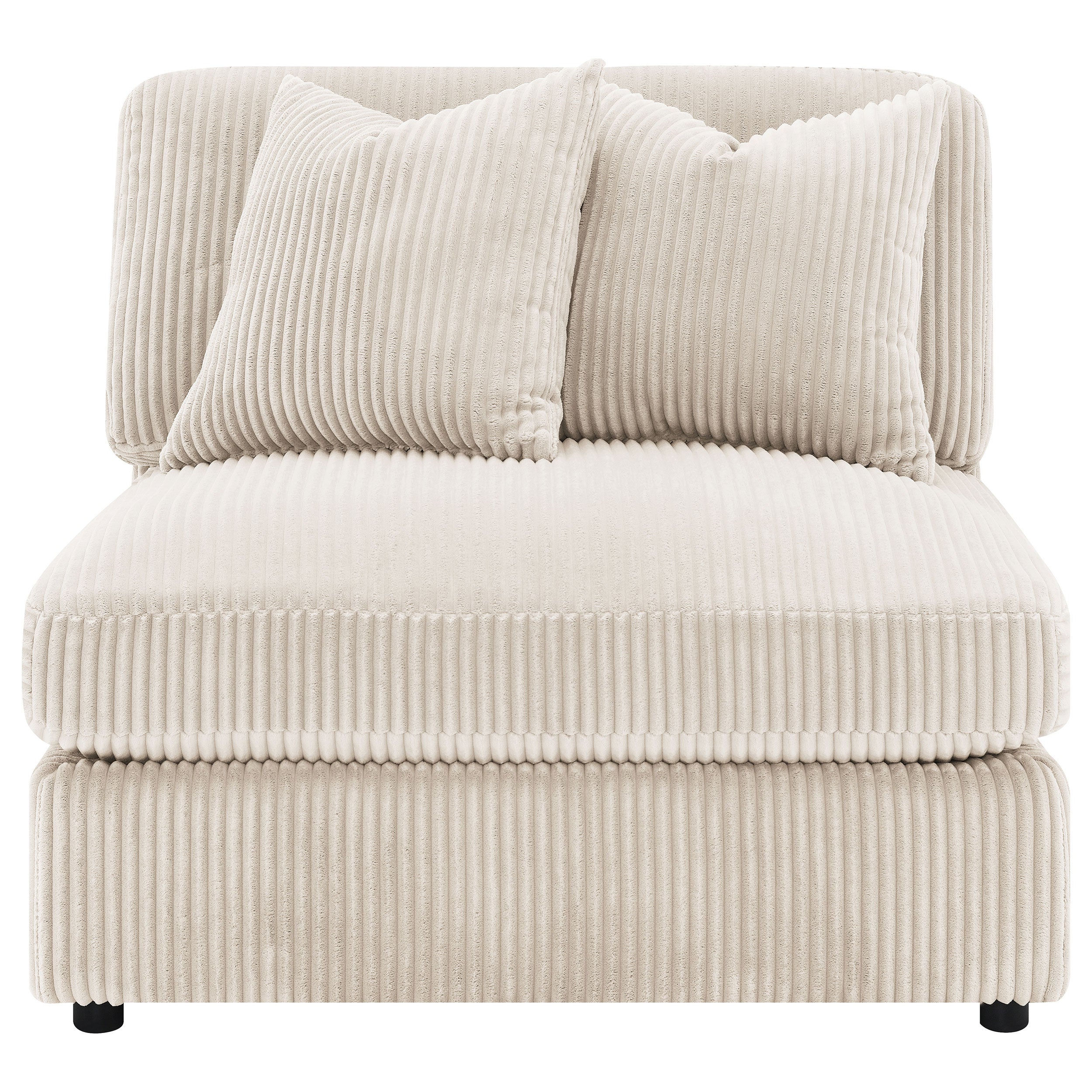 Blaine Upholstered Reversible Chaise Sectional Sofa Sand — view 13