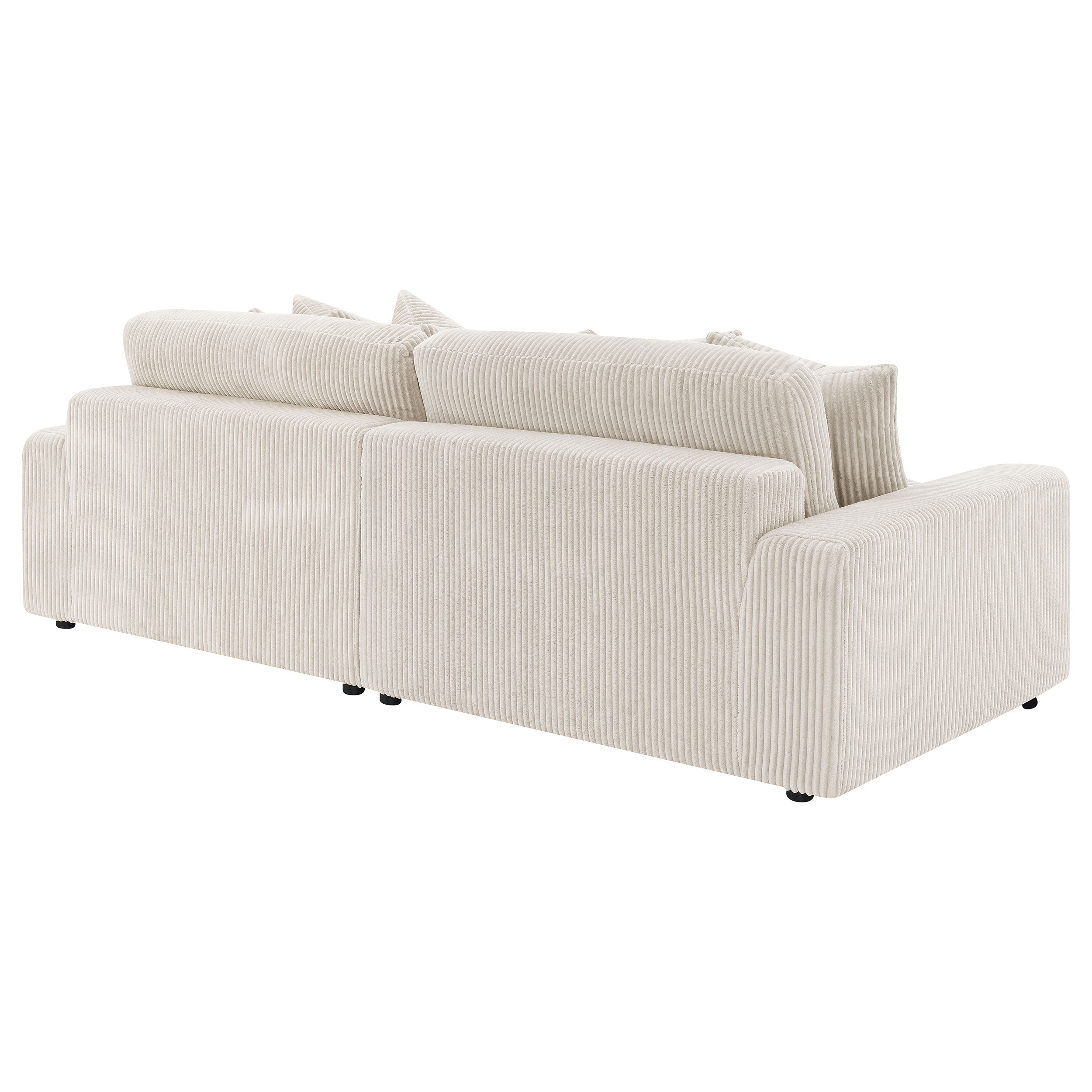 Blaine Upholstered Reversible Chaise Sectional Sofa Sand — view 7