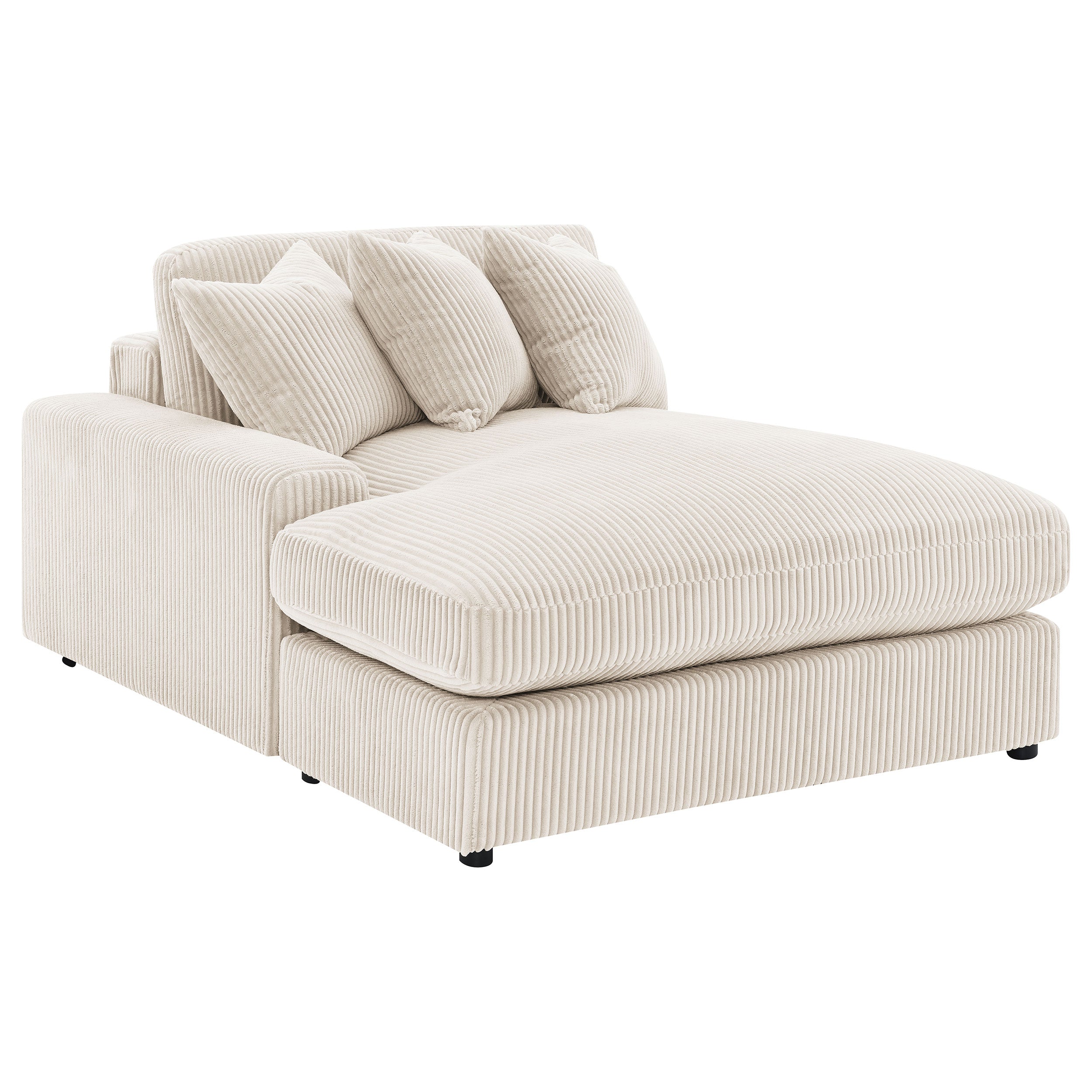Blaine Upholstered Reversible Chaise Sectional Sofa Sand — view 11