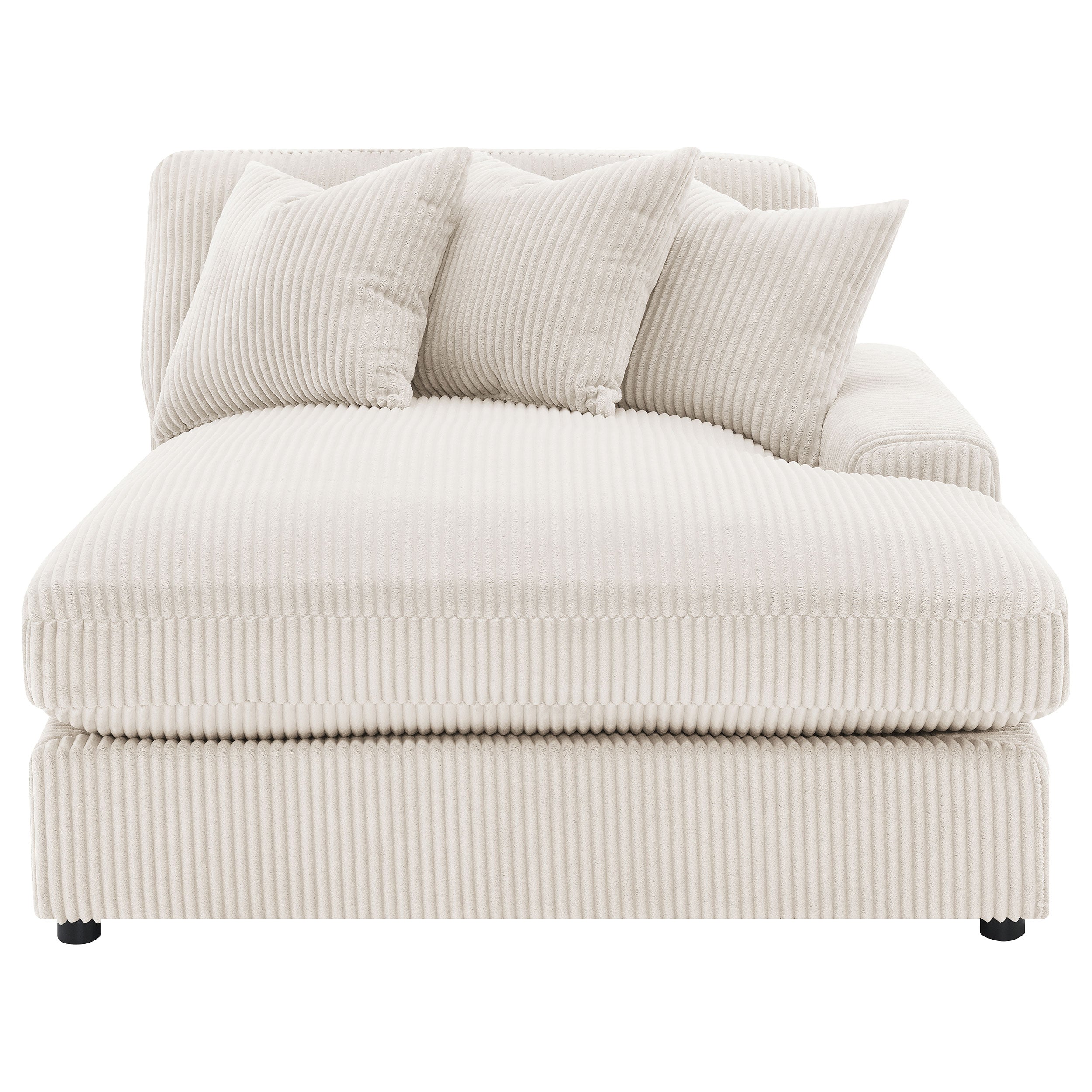 Blaine Upholstered Reversible Chaise Sectional Sofa Sand — view 12