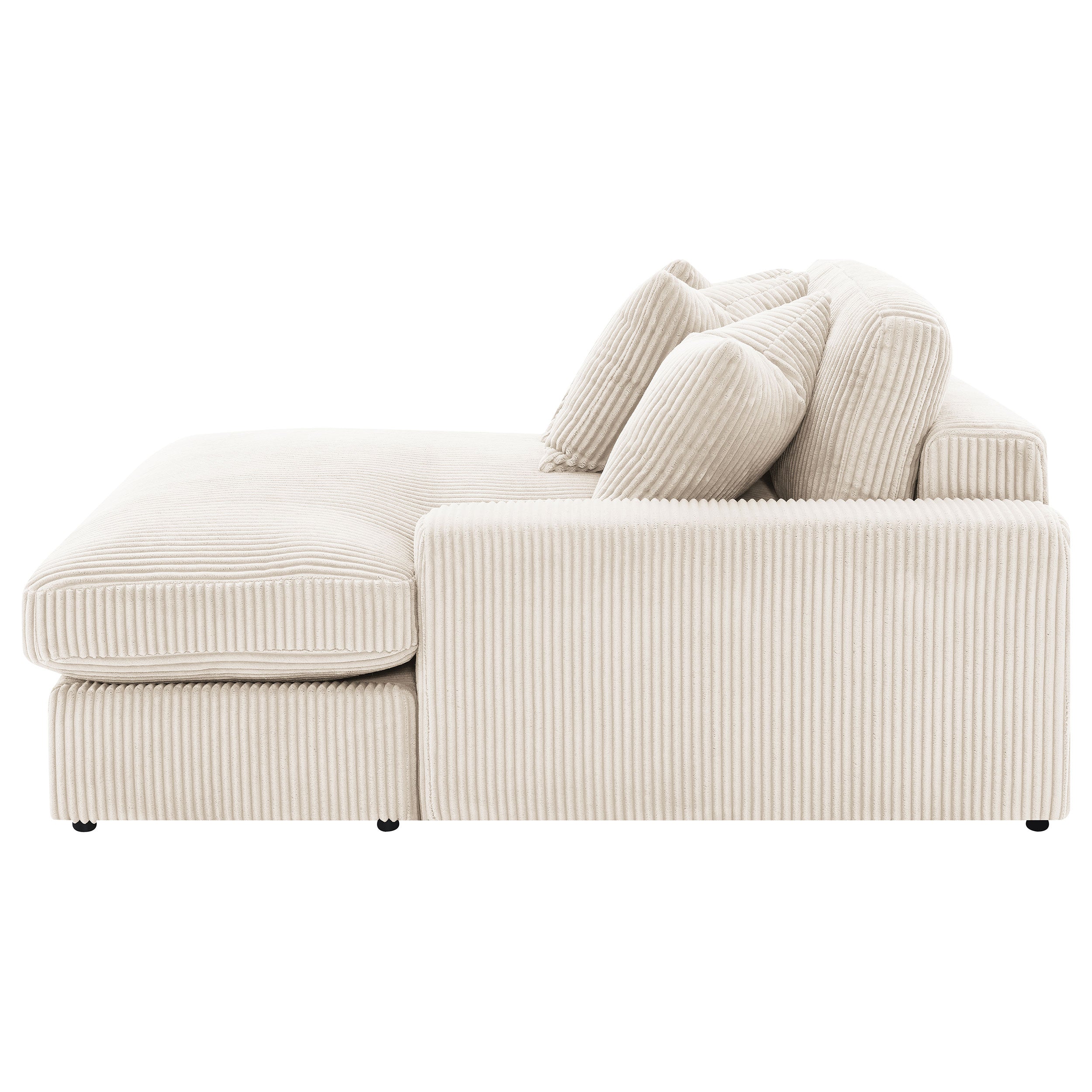 Blaine Upholstered Reversible Chaise Sectional Sofa Sand — view 13