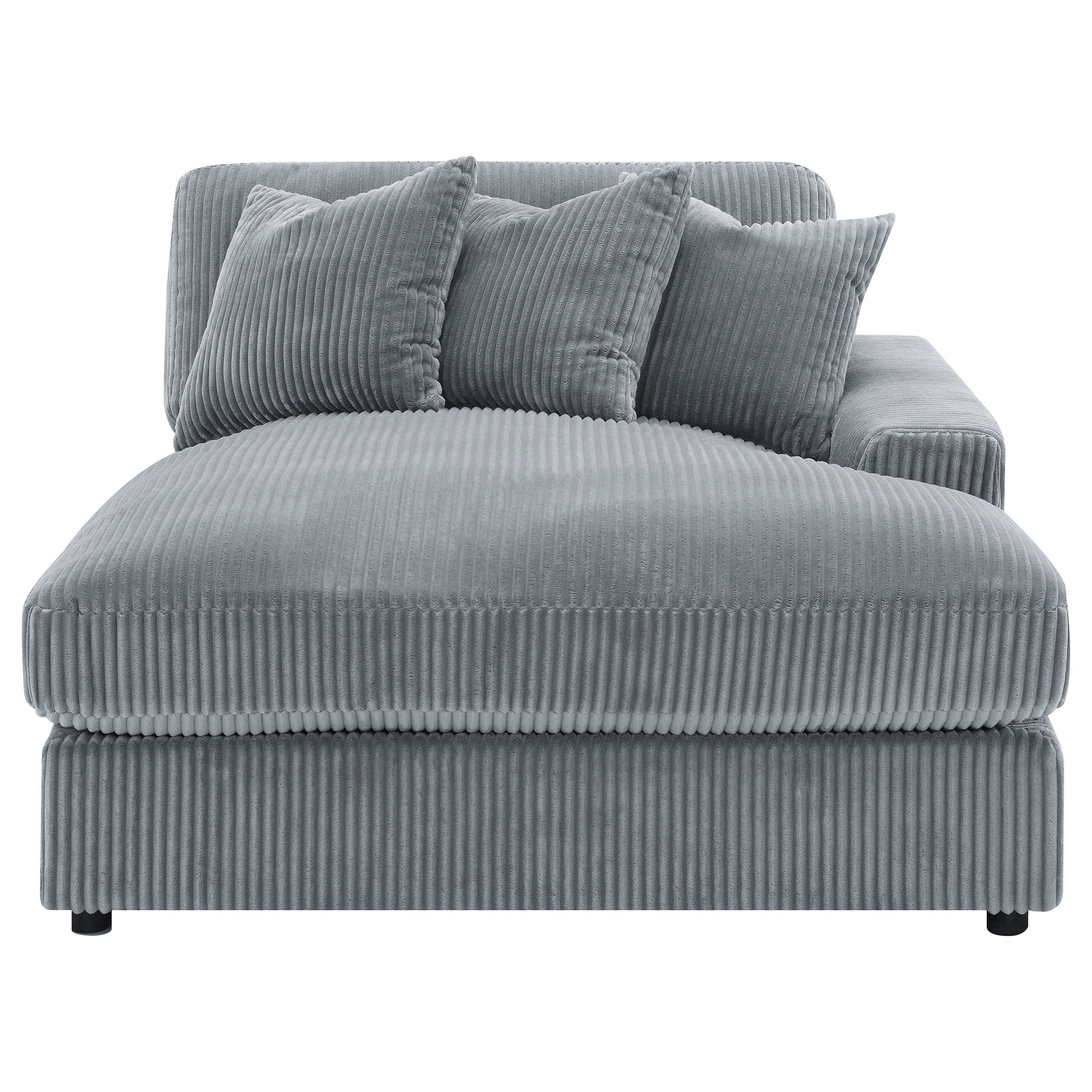 Blaine Upholstered Reversible Chaise Sectional Sofa Fog — view 15