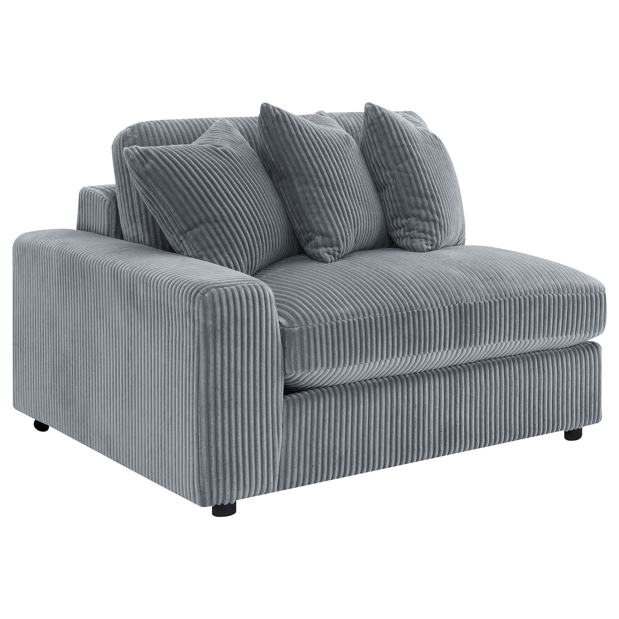 Blaine Upholstered Reversible Chaise Sectional Sofa Fog — view 15