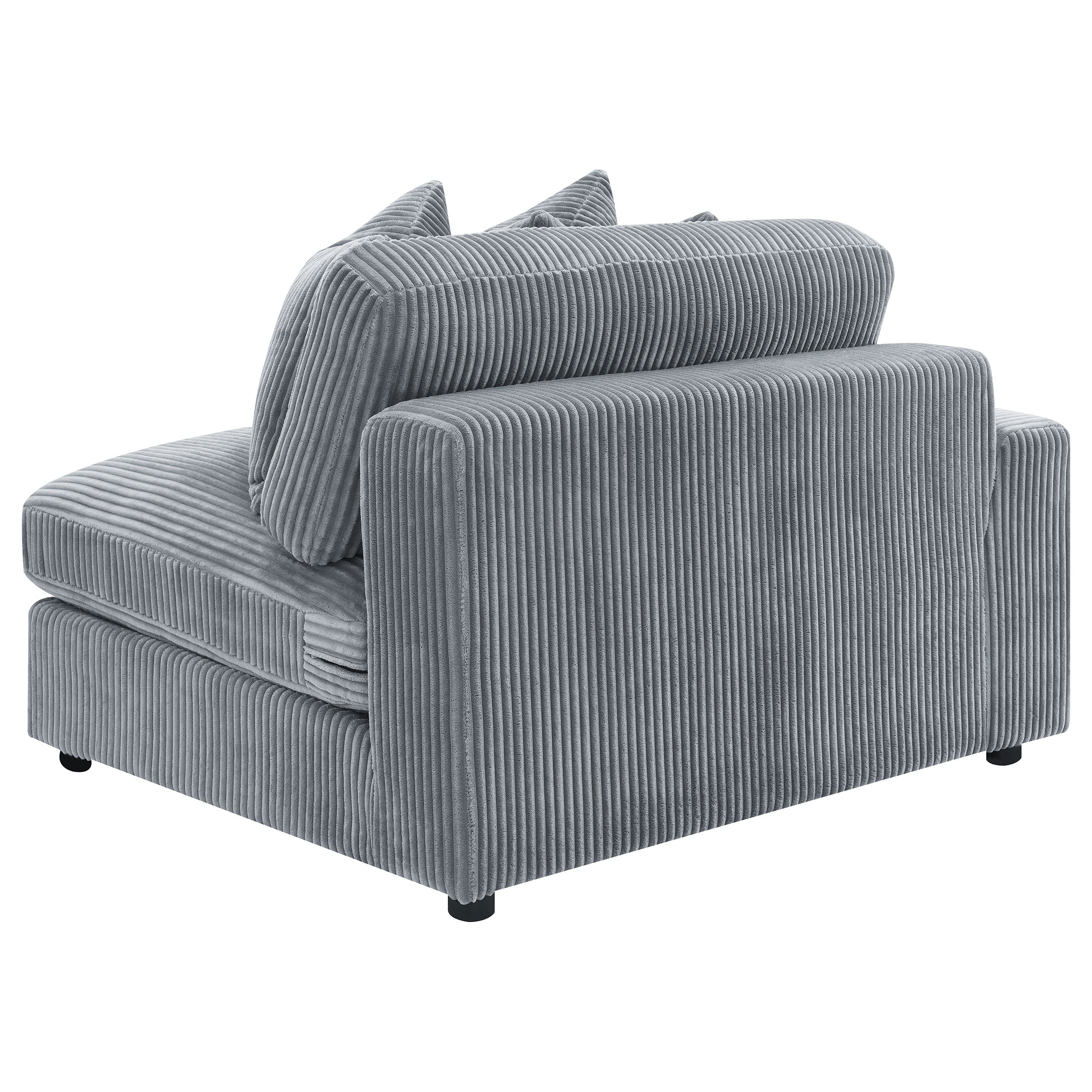 Blaine Upholstered Reversible Chaise Sectional Sofa Fog — view 18