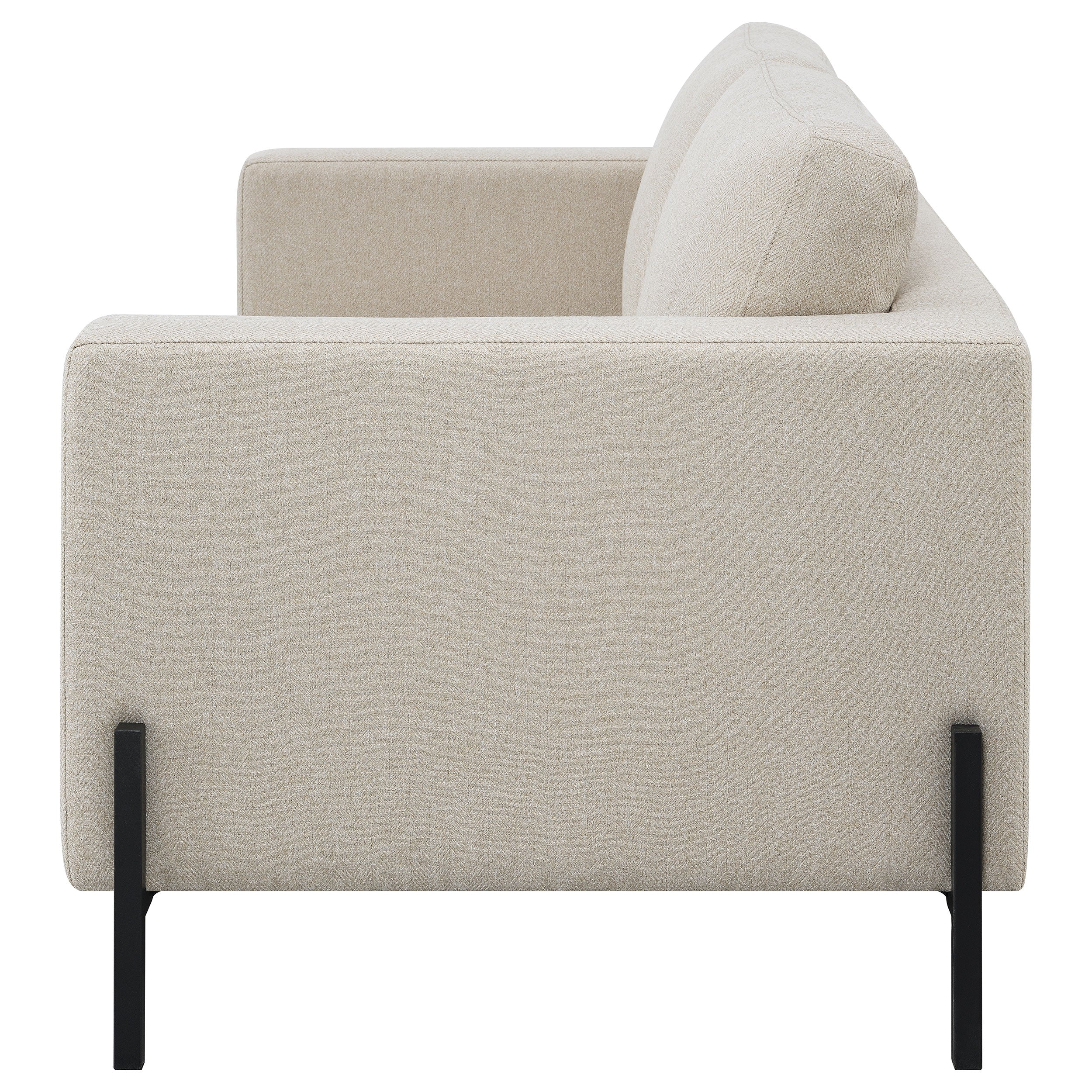 Tilly Upholstered Track Arm Loveseat Oatmeal — view 5