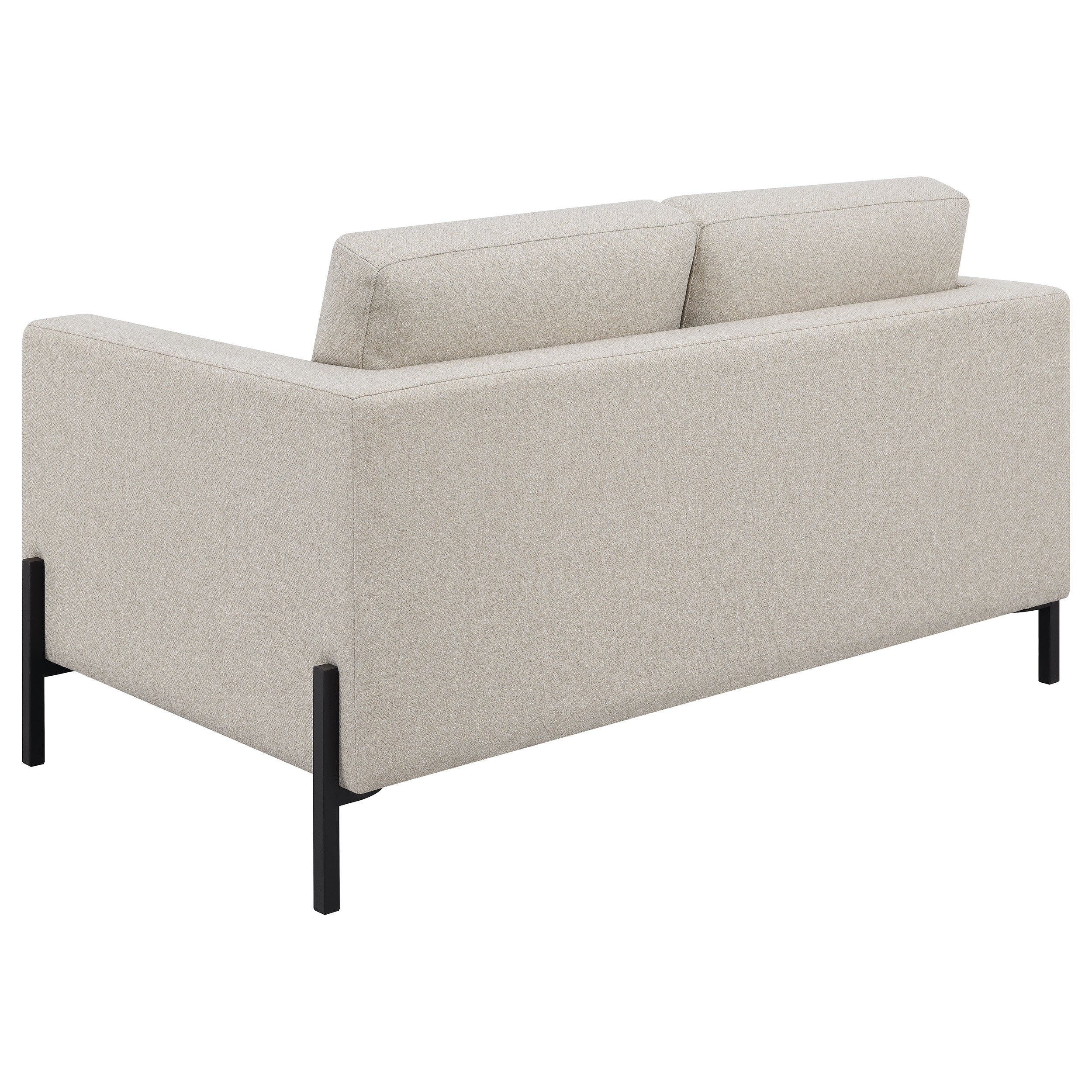 Tilly Upholstered Track Arm Loveseat Oatmeal — view 6