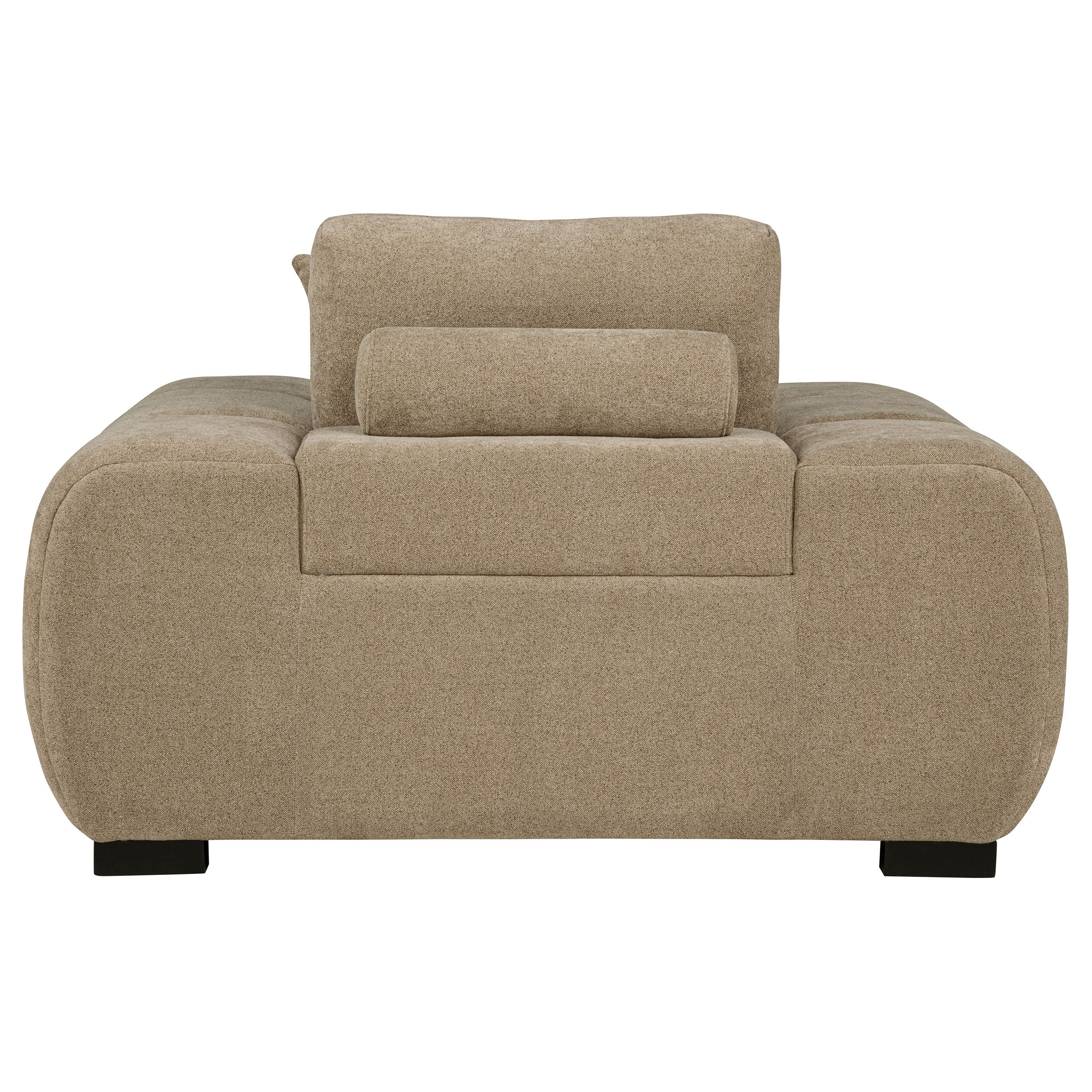 Octavia Upholstered Track Arm Accent Chair Camel — view 5