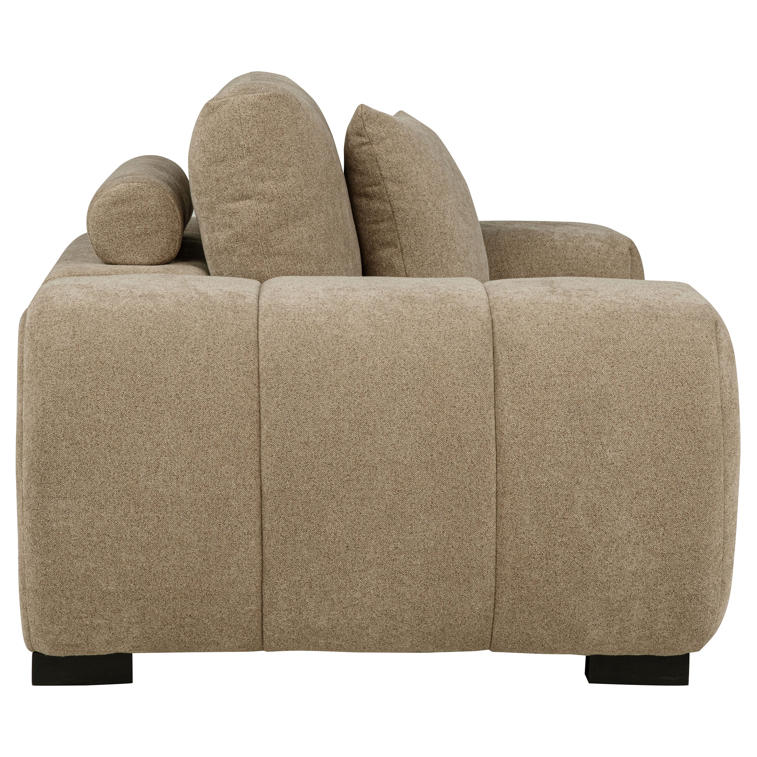 Octavia Upholstered Track Arm Accent Chair Camel — view 6