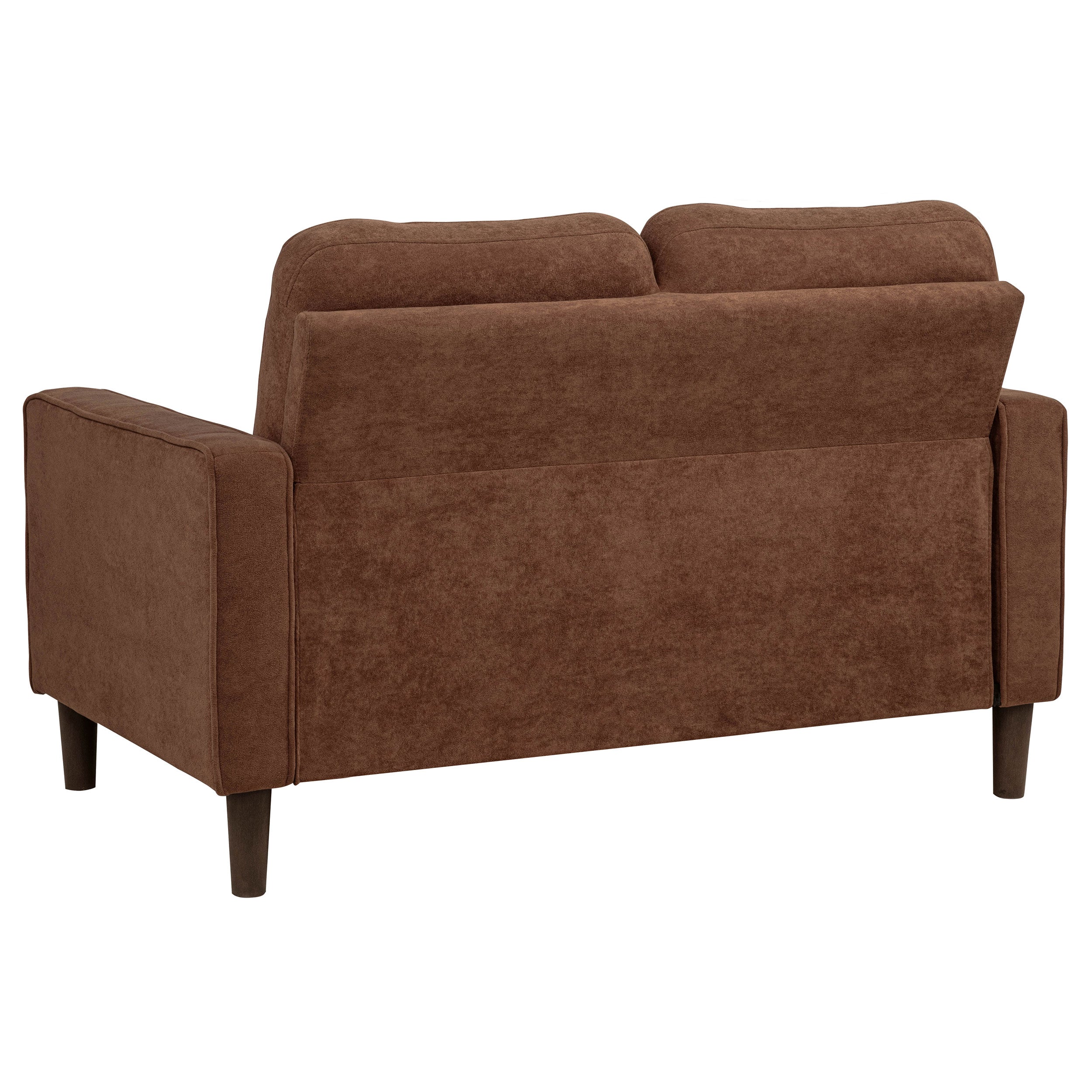 Bowen II Fabric Upholstered Track Arm Loveseat Rust — view 6