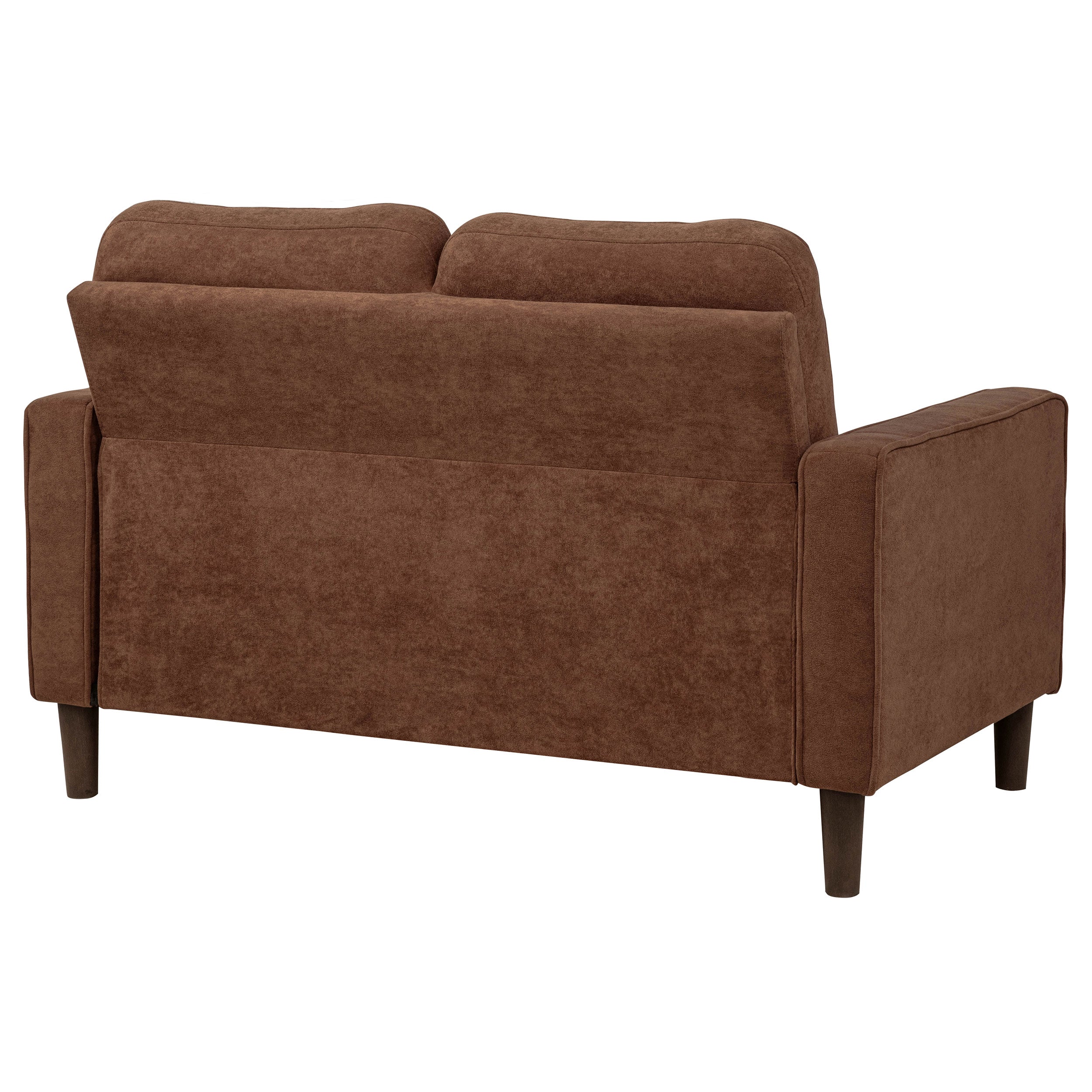 Bowen II Fabric Upholstered Track Arm Loveseat Rust — view 7