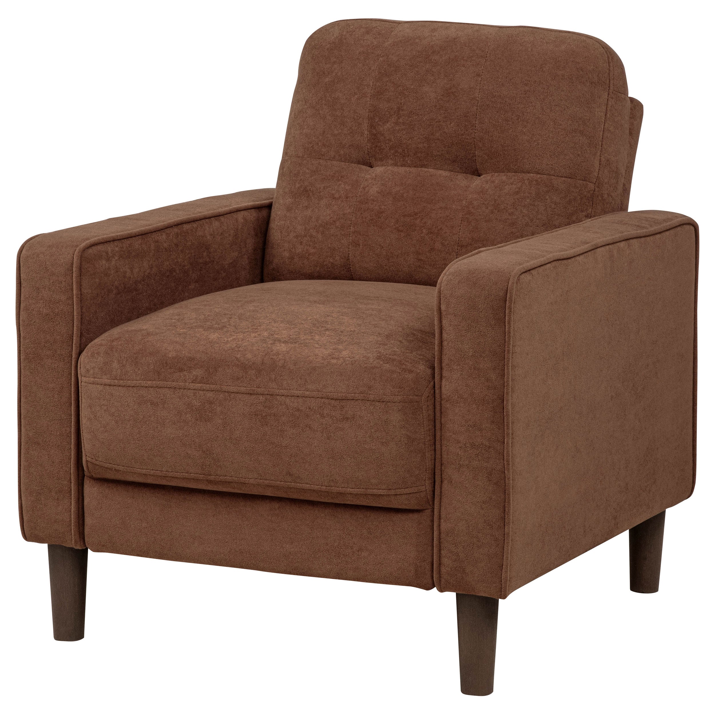 Bowen II Fabric Upholstered Track Arm Accent Chair Rust — view 4
