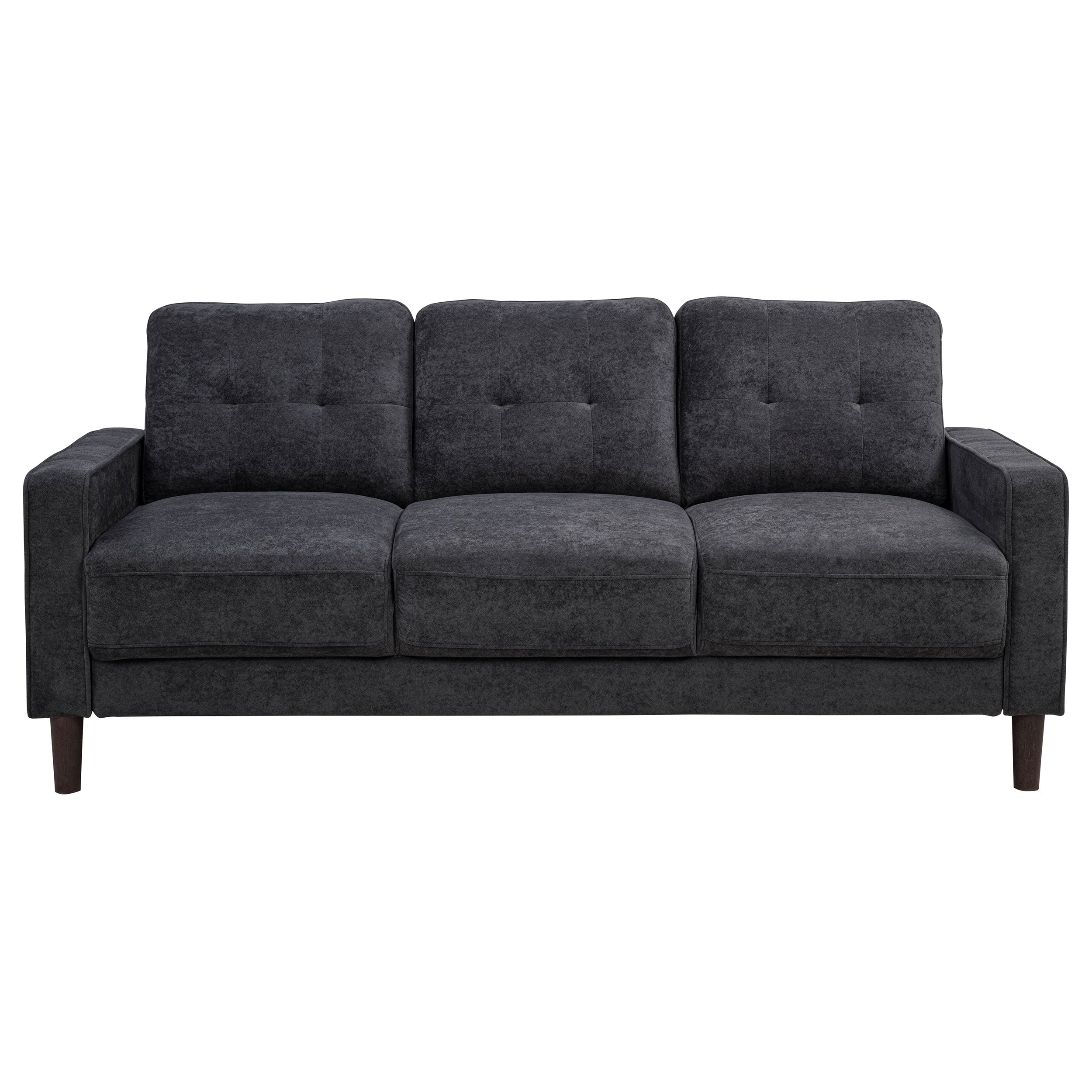 Bowen II 2-piece Upholstered Track Arm Sofa Set Steel Grey — view 4
