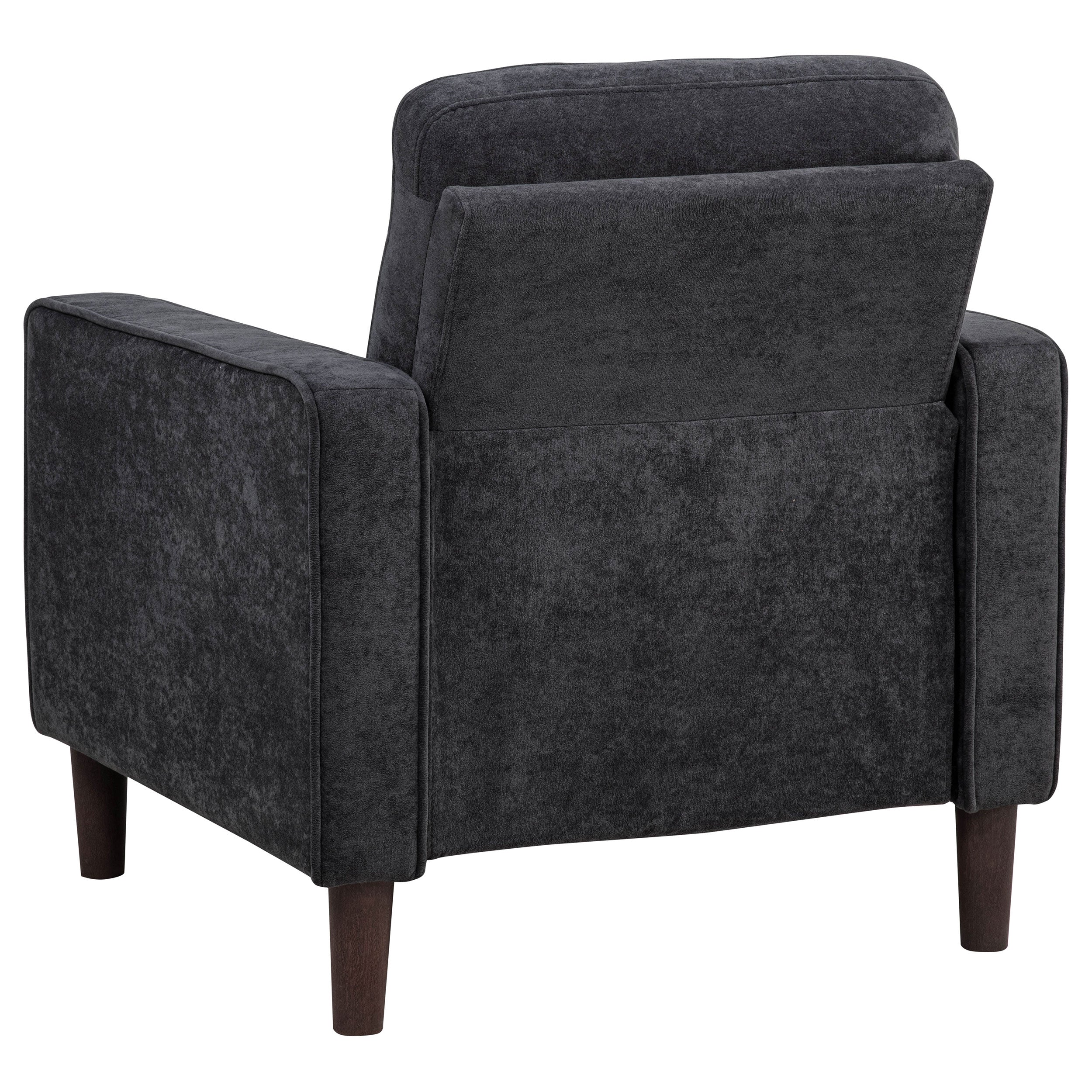 Bowen II Fabric Upholstered Track Arm Chair Steel Grey — view 6