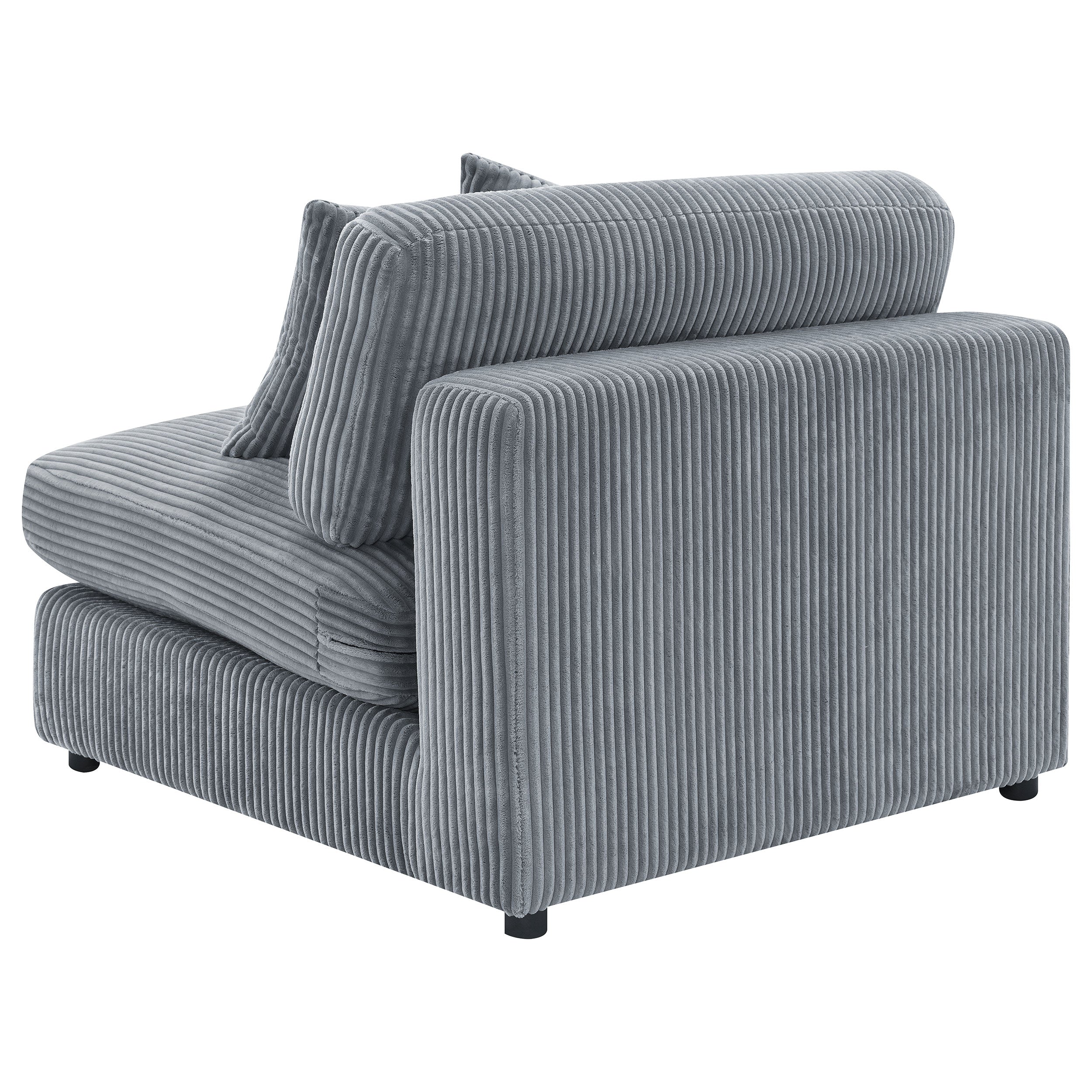 Blaine Upholstered Armless Chair Fog — view 6