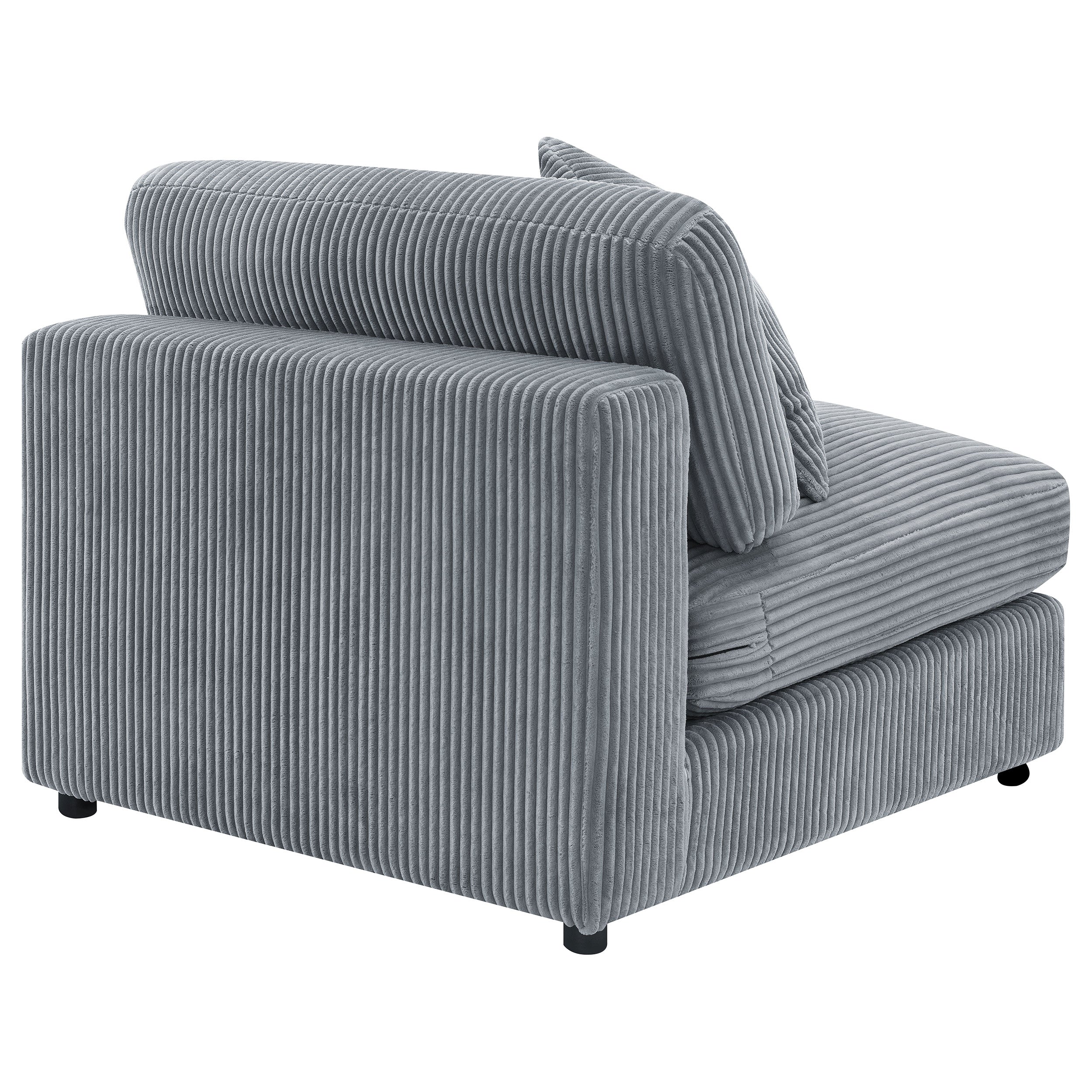Blaine Upholstered Armless Chair Fog — view 7