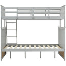 Bunk Bed With Ladder, And Safety Guard Rails