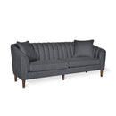 Contemporary 3 Seater Sofa With Plush Accents