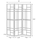 Katerina - 3-Panel Room Divider Folding Shoji Screen - Cherry