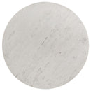 Astoria - Round Genuine Marble Coffee Table - White
