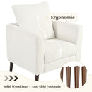 Modern Accent Upholstered Armchair With Pillow