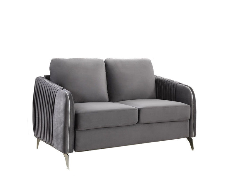 Hathaway - Velvet Fabric Sofa Set