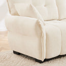 Modern Sofa & Pillows, Textured Cover, High Rebound Cushions