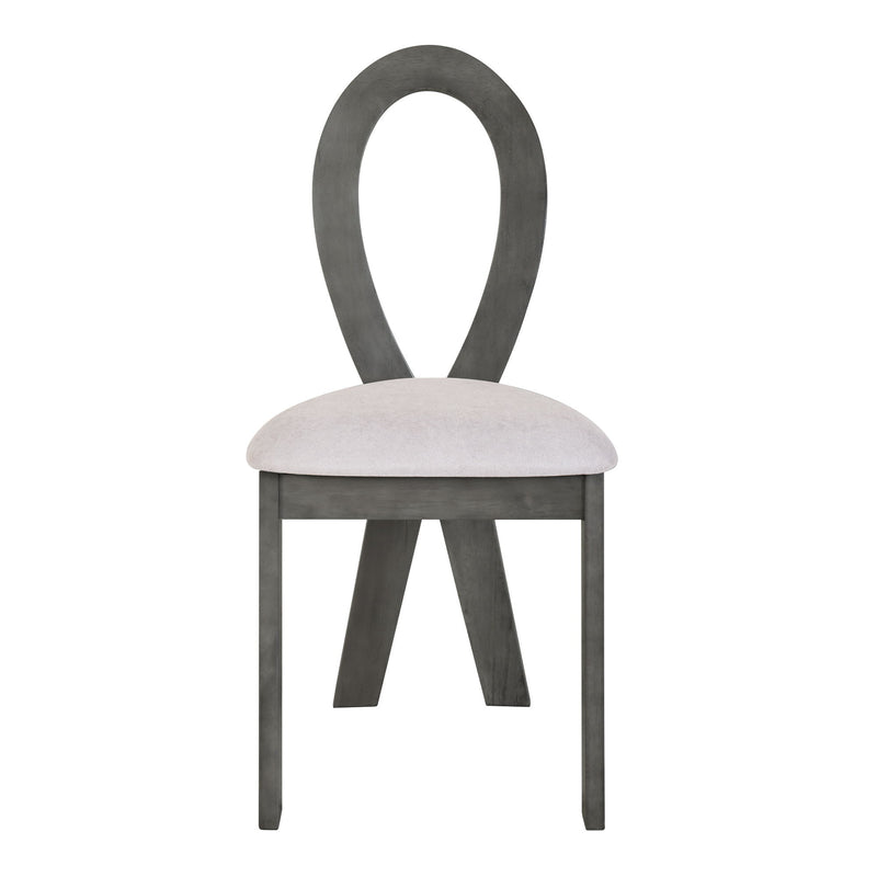 7 Piece Dining Table Set With Trestle Dining Table And 6 Upholstered Dining Chairs