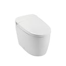Smart 1 Piece Bidet Toilet With Warm Air Dryer Heated Seat LED Night Light Auto Open / Close - White