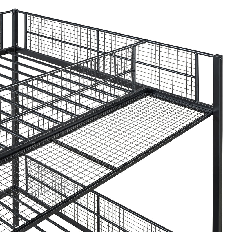 Bunk Bed With 5 Tier Shelves