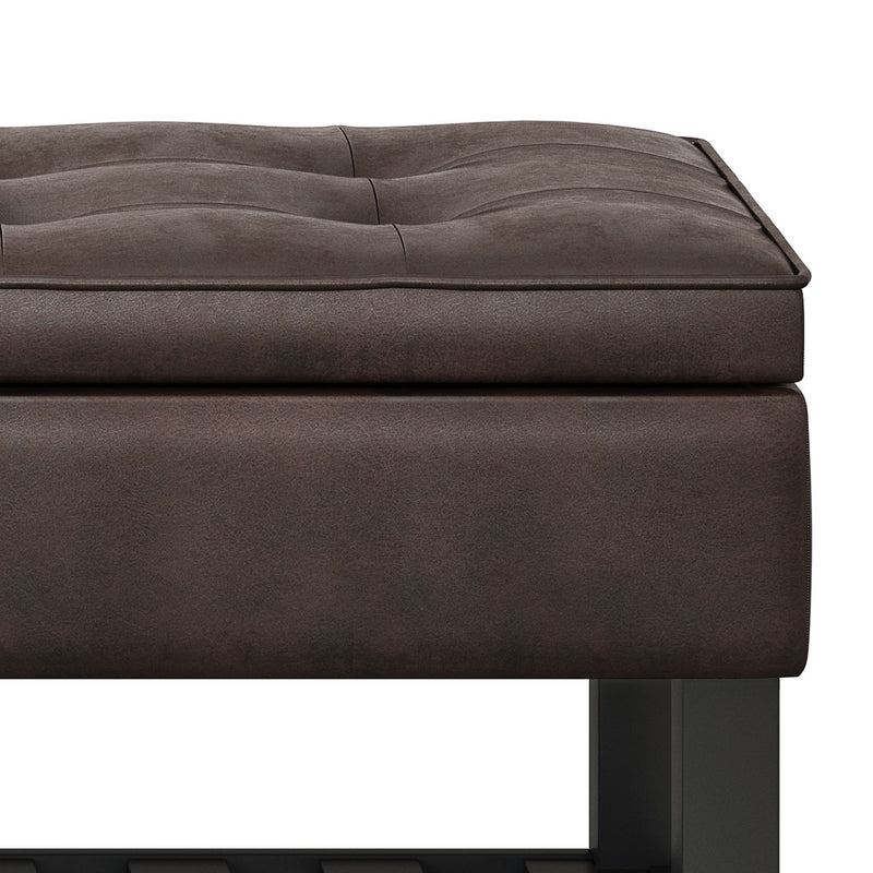 Cosmopolitan - Storage Ottoman Bench With Open Bottom