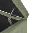 Wendover - Elegant Velvet Tufted Storage Bench With Lift-Up Top And Birch Wood Legs