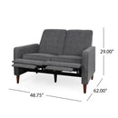 Manville - Contemporary Tufted Loveseat Pushback Recliner