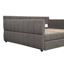 Upholstered Platform Bed With USB And 2 Drawers