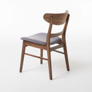 Modern Dining Chair With Upholstered Seat And Wood Frame