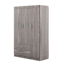 3 Door Wardrobe With 2 Drawers