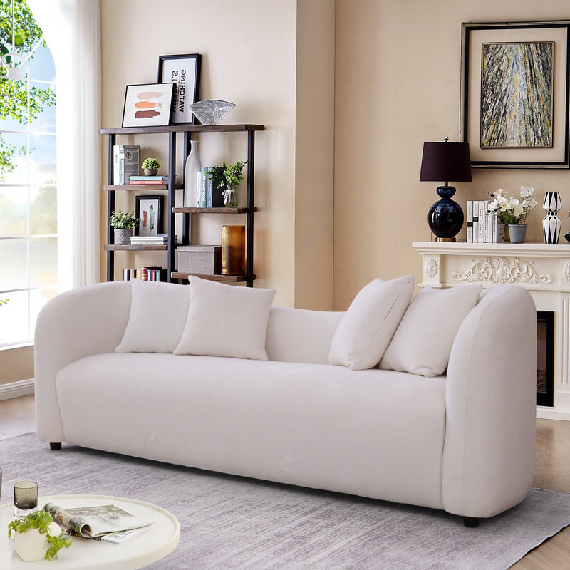 Mason - Mid Century Modern Luxury Tight Back Curvy Couch