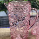 Paisley Unbreakable Plastic Water Pitcher With Lid And Spout