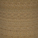 Halden - Round Woven Seagrass Accent Side Table - Light Brown