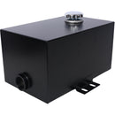 Heavy Duty 5 Gallon Steel Hydraulic Fluid Reservoir Tank With Mounting Foot, 14 Gauge - Black